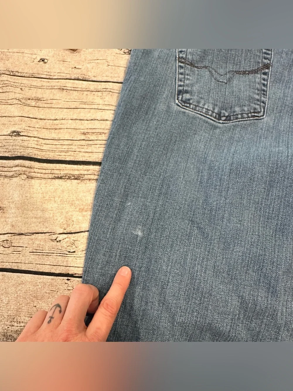 Harley Davidson Classic Women's Medium Wash Blue Bootcut Jeans Size 16